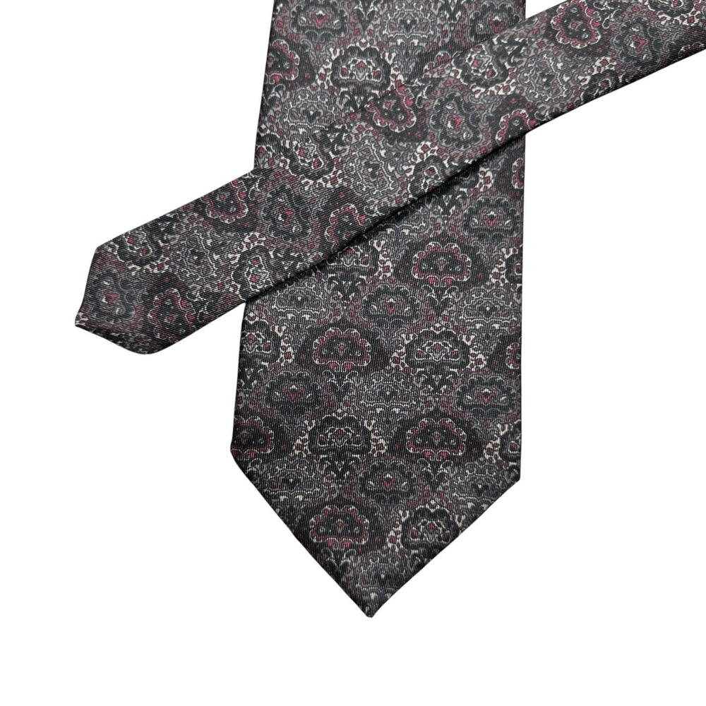 DiMitri Silk Necktie Mens Floral Made Italy New York Milano 56x3.5 Inches
